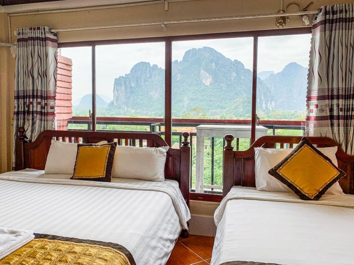 Bountang Mountain View Riverside Hotel Vang Vieng Exterior foto