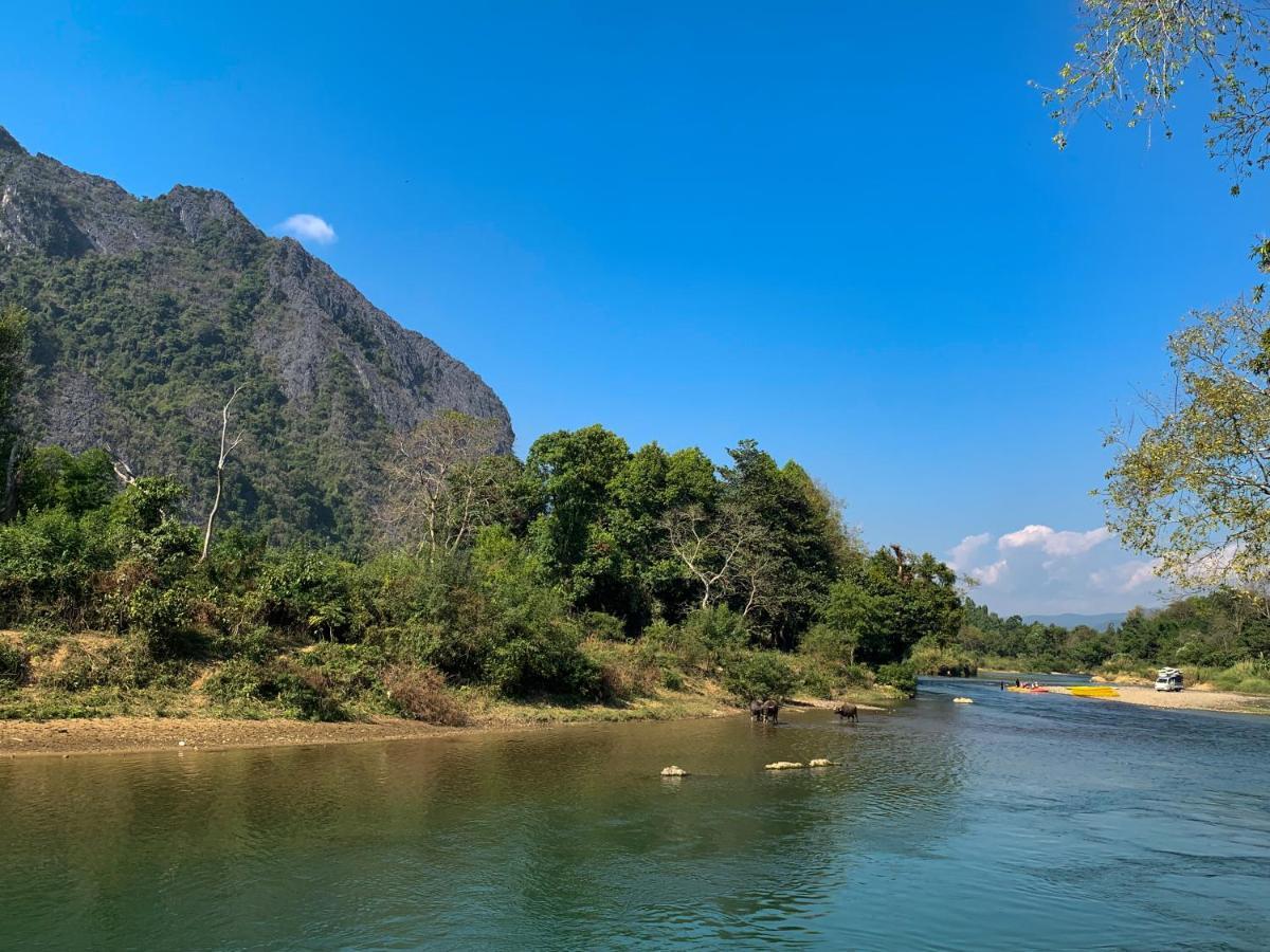Bountang Mountain View Riverside Hotel Vang Vieng Exterior foto